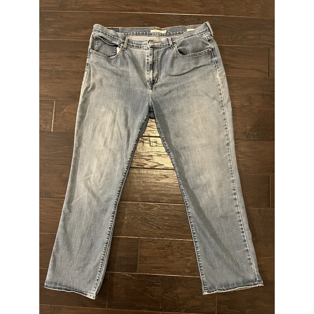 Levis‎ 724 High Rise Straight Jeans Womens 33 Medium Wash Blue Denim Stretch
